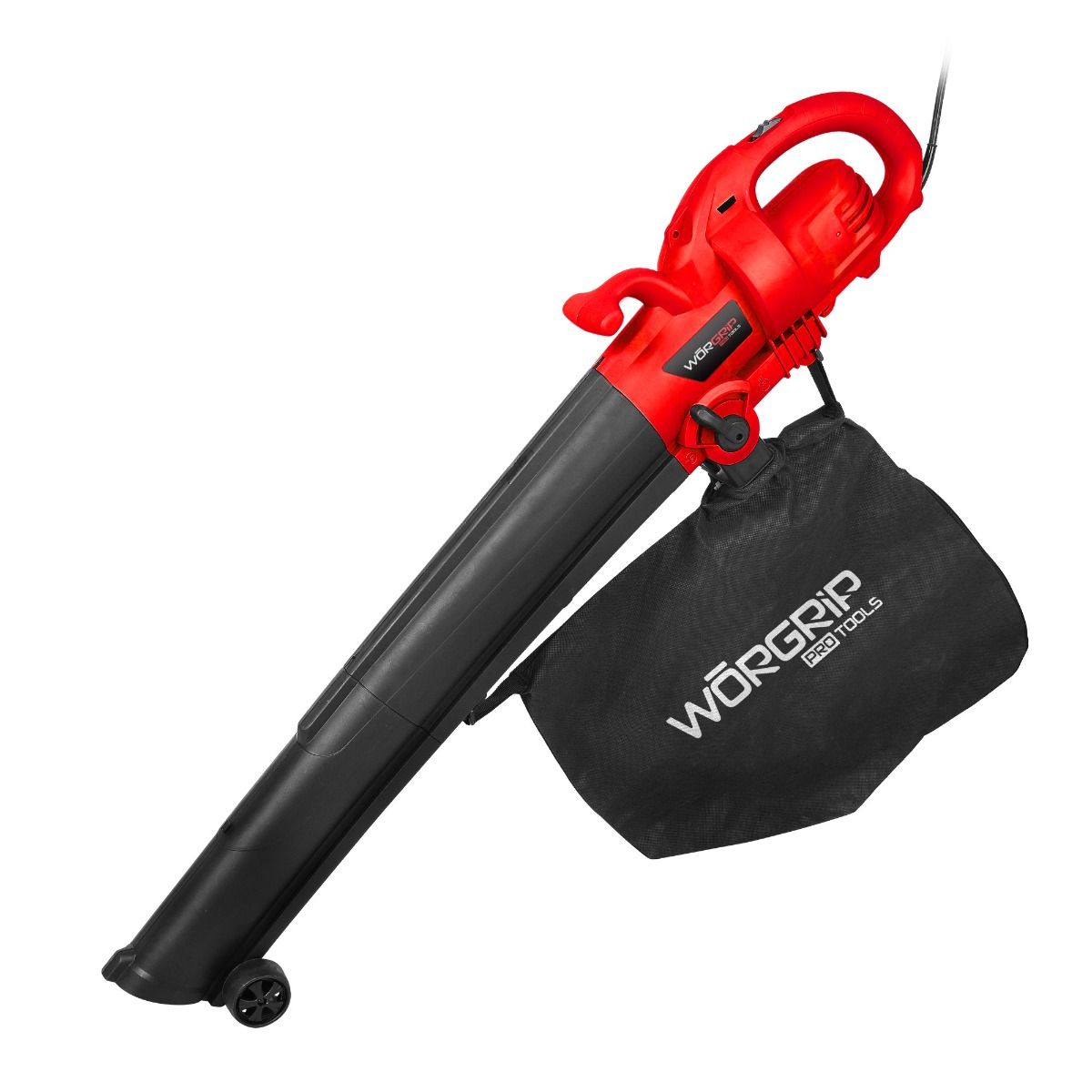 Soplador aspirador  WORGRIP PRO 2800W - 3 en 1 con Triturador y Saco 40L
