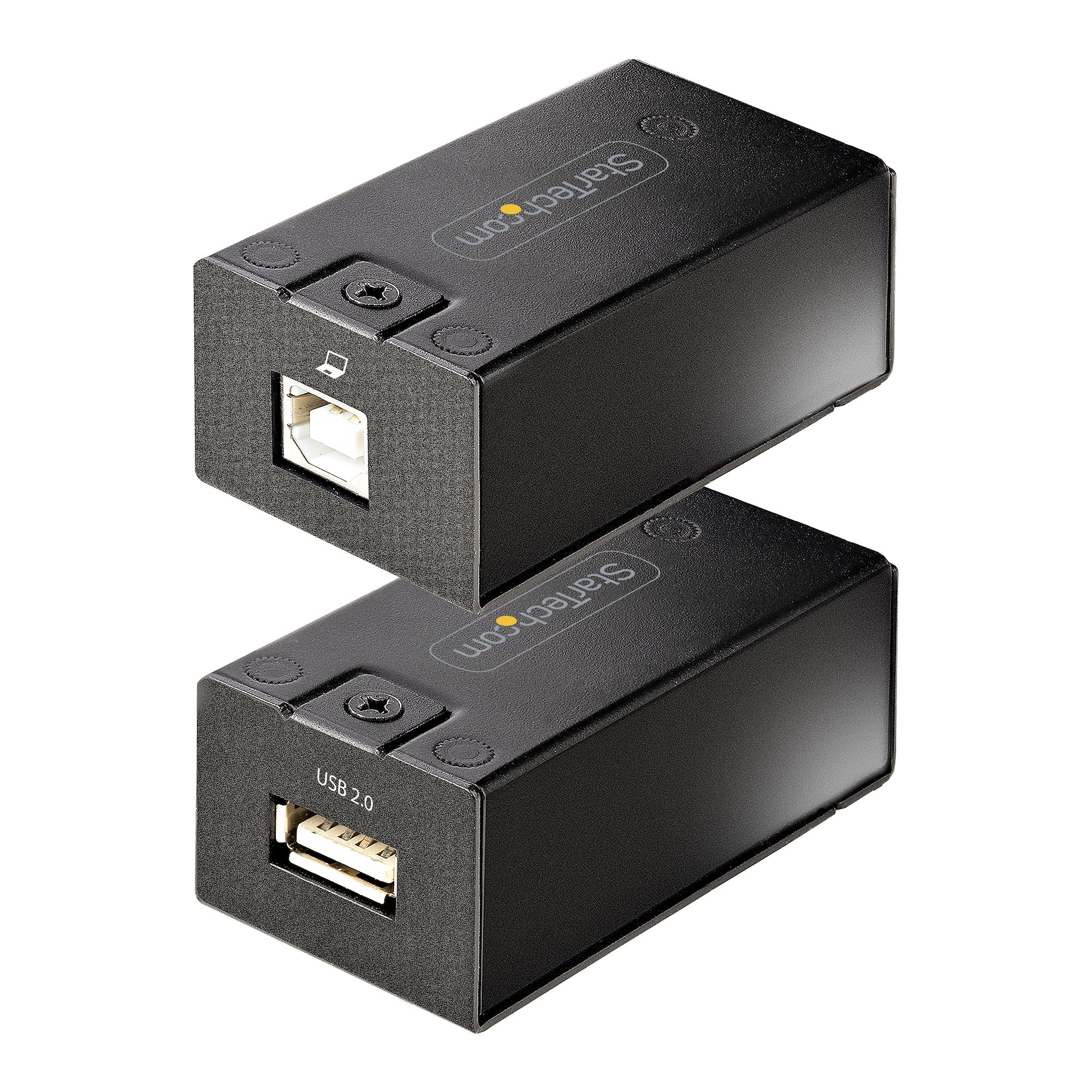 StarTech.com Extensor USB 2.0 por Cable Cat5e/Cat6 (RJ45) - Juego Adaptador de USB por Ethernet de 150m - Alargador USB Alimentado Externamente - Conversor USB a Ethernet - 480Mb (C15012-USB-EXTENDER)