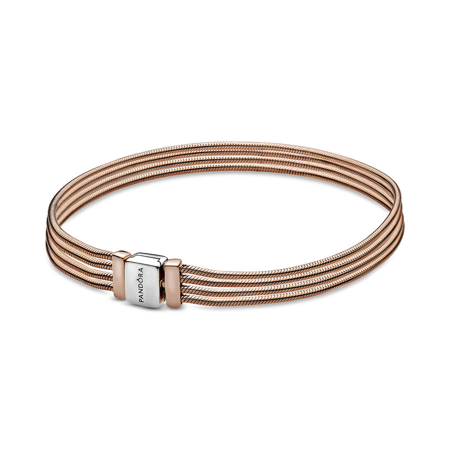 Pandora Pulsera Pandora Reflexions en Pandora Rose Multi cadenas 588782C00 , para Mujer