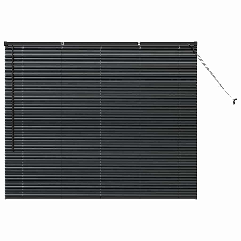vidaXL Persianas venecianas Manual Negro 130 x 160 cm Aluminio