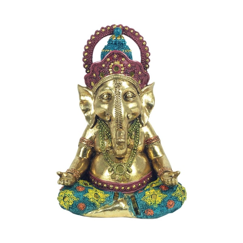 SIGNES GRIMALT Signes Grimalt Figura Bronce Dios Ganesha Yoga 22x10x15cm Dorado - Decoración Interior y Exterior