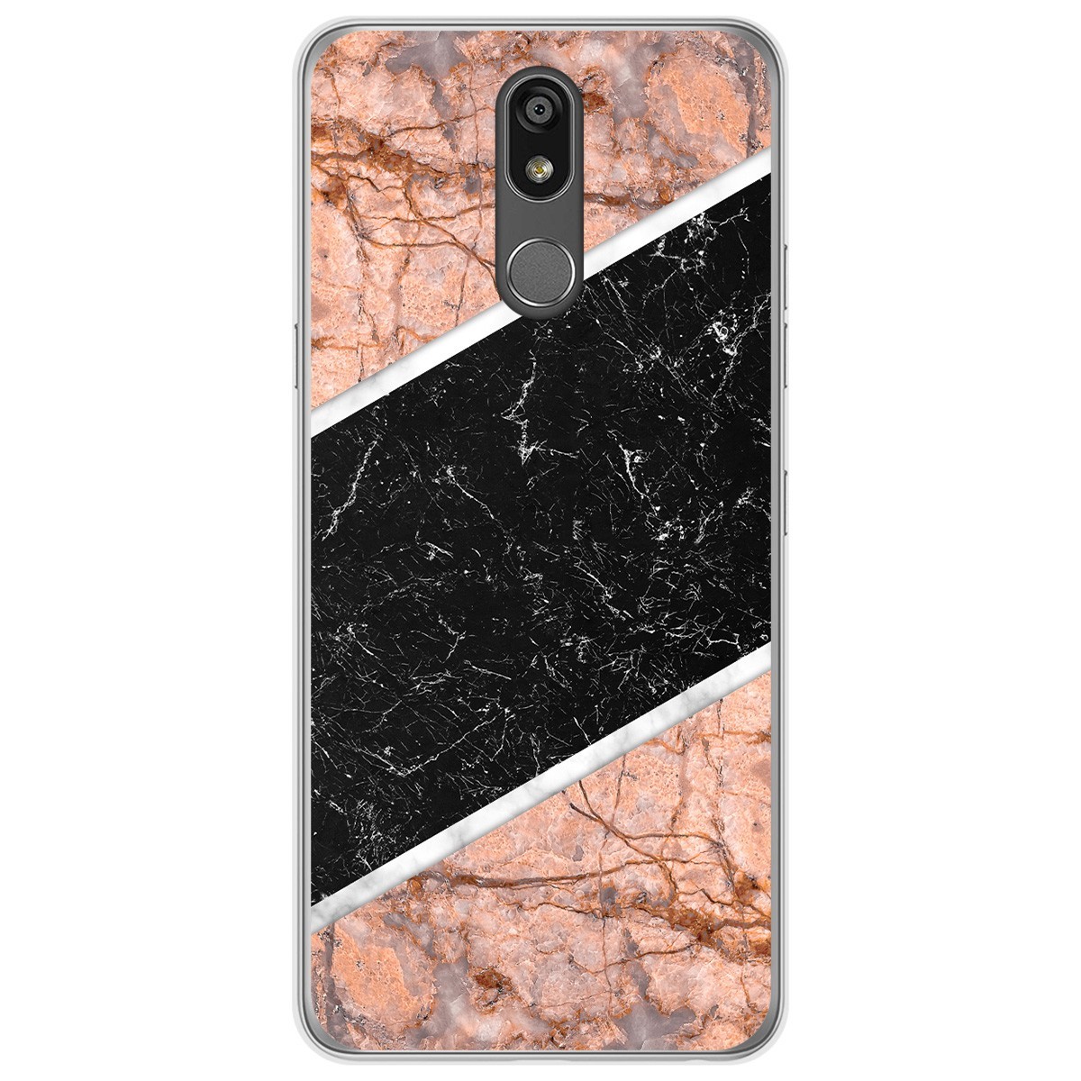 Tumundosmartphone Funda Gel Tpu para Lg K40 diseño Mármol 07 Dibujos