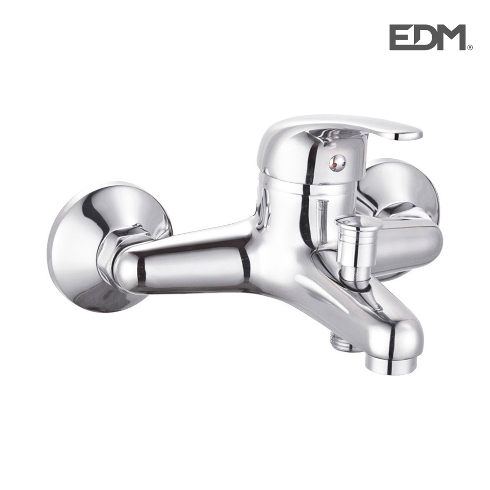 Edm Grifo Monomando Empotrado Bañera Cromado Latón Cartucho Cerámico