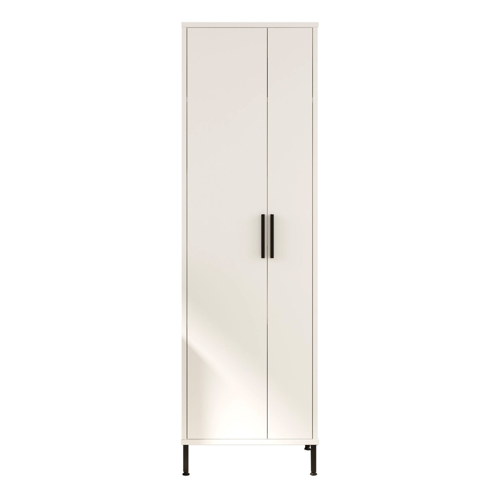 Habitat y Jardin - Armario de madera multifuncional "Jienna" - 50 x 36 x 165 cm - Blanco