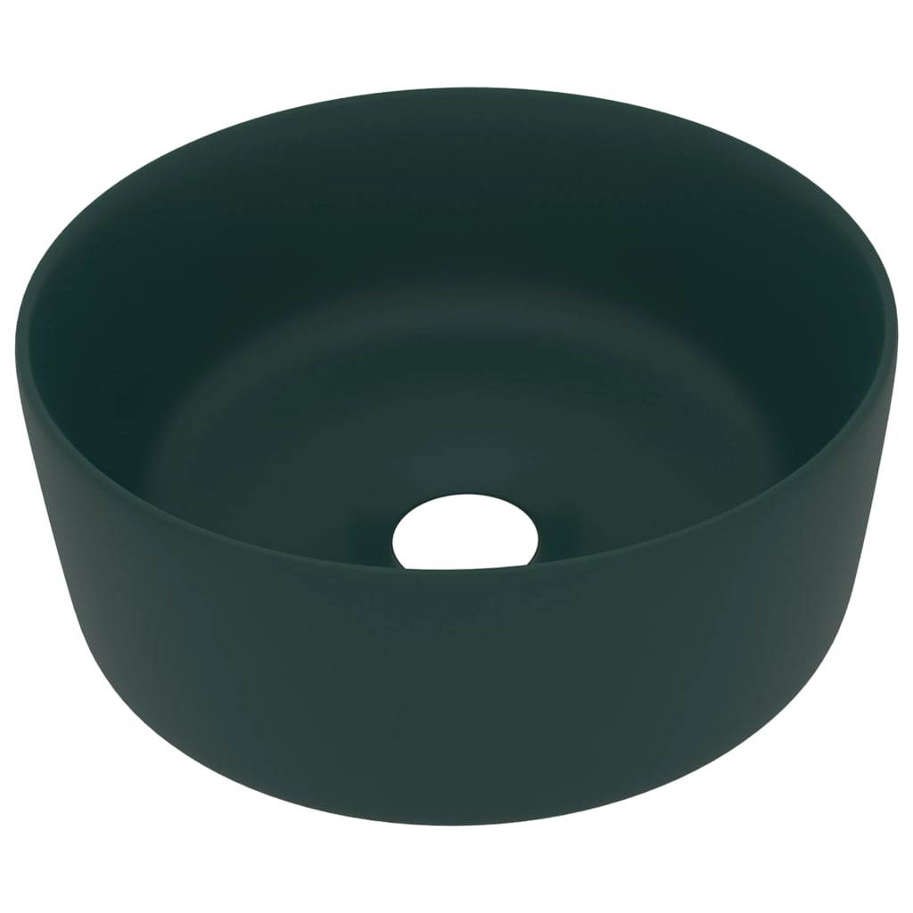 vidaXL Lavabo de Lujo Redondo Cerámica 40x15 cm Vasija Aseo Inodoro Multicolor