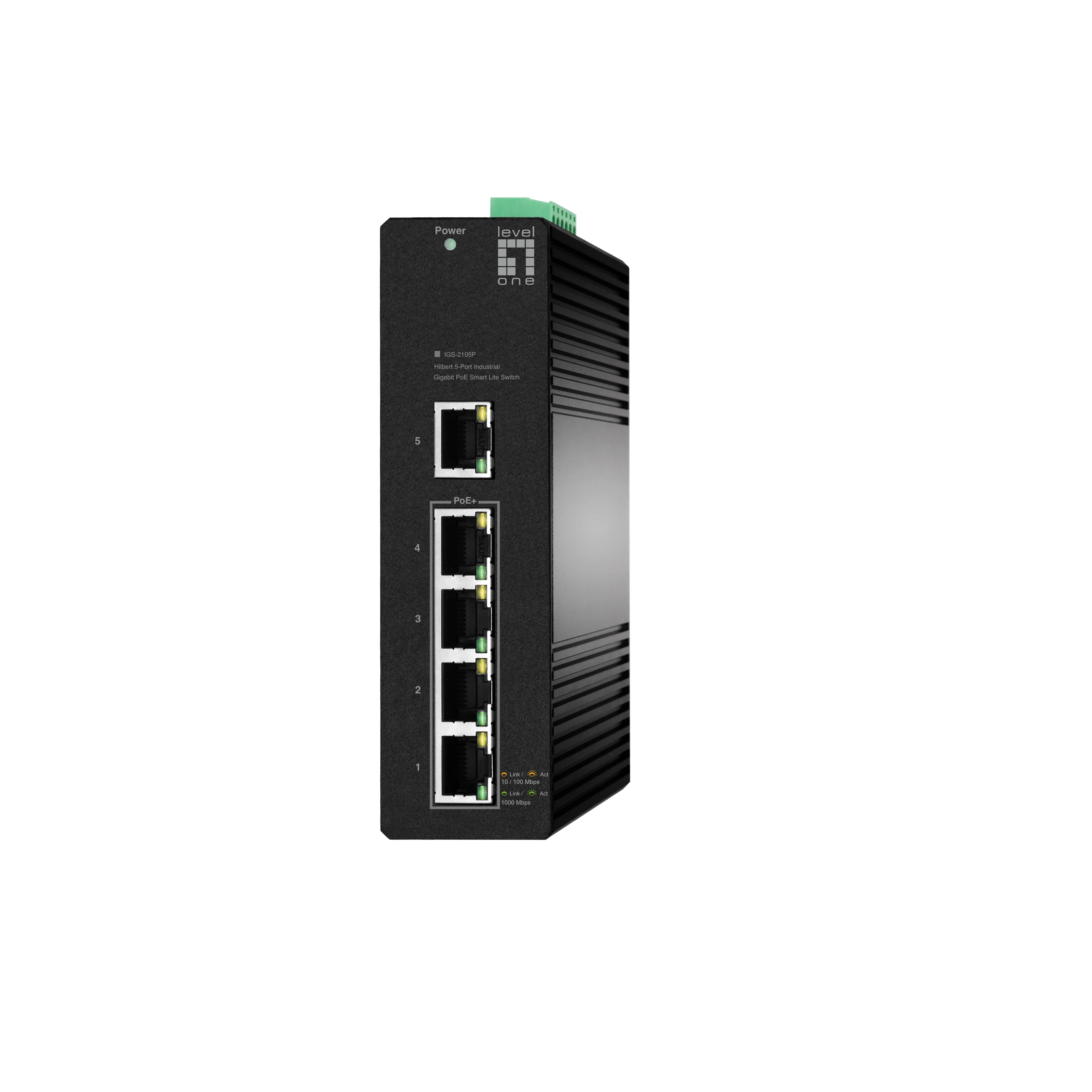 LevelOne IGS-2105P switch Gestionado L2 Gigabit Ethernet (10/100/1000) Energía sobre Ethernet (PoE)