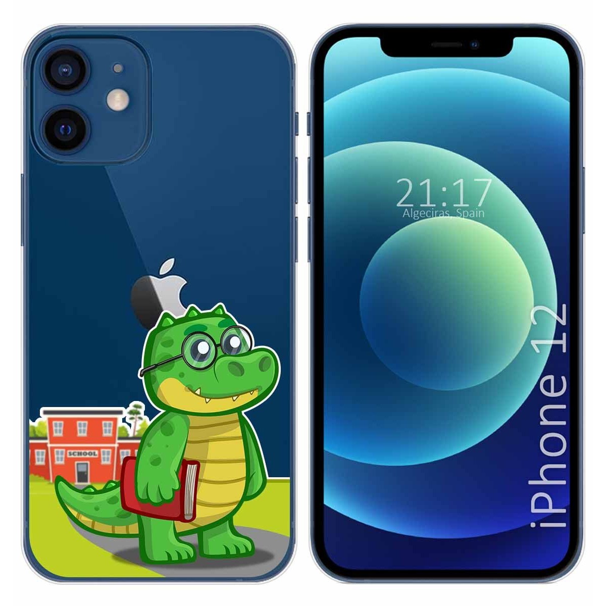 Tumundosmartphone Funda Gel Transparente para Iphone 12 / 12 Pro (6.1) diseño Coco Dibujos