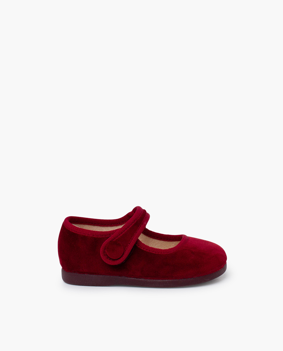 Pisamonas Merceditas velvet tira adherente botón