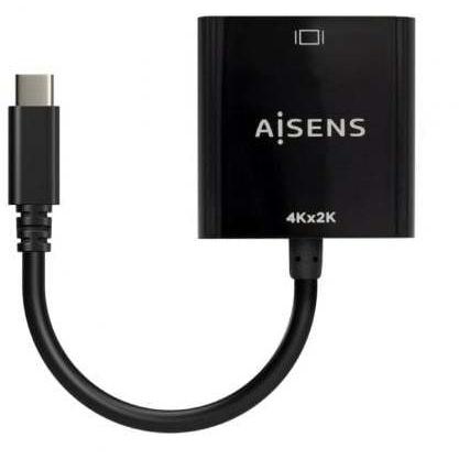 Conversor HDMI 4K 30Hz Aisens A109-0684/ HDMI Hembra - USB Tipo-C Macho/ 15cm/ Negro