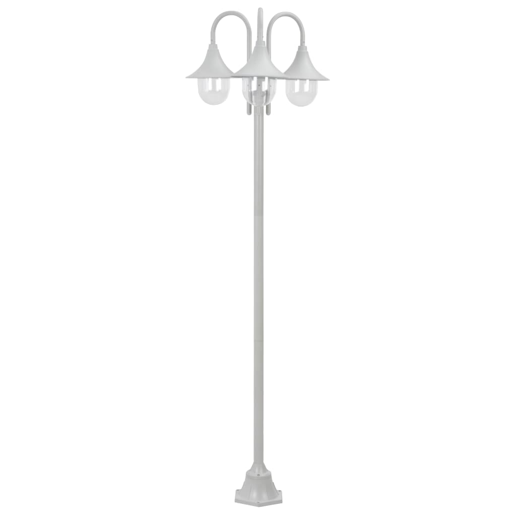 vidaXL Farolas de Jardín con 3 Luces Aluminio Bronce 220 cm Iluminación Patio Color Bronce,  Verde oscuro,  Blanco y mas