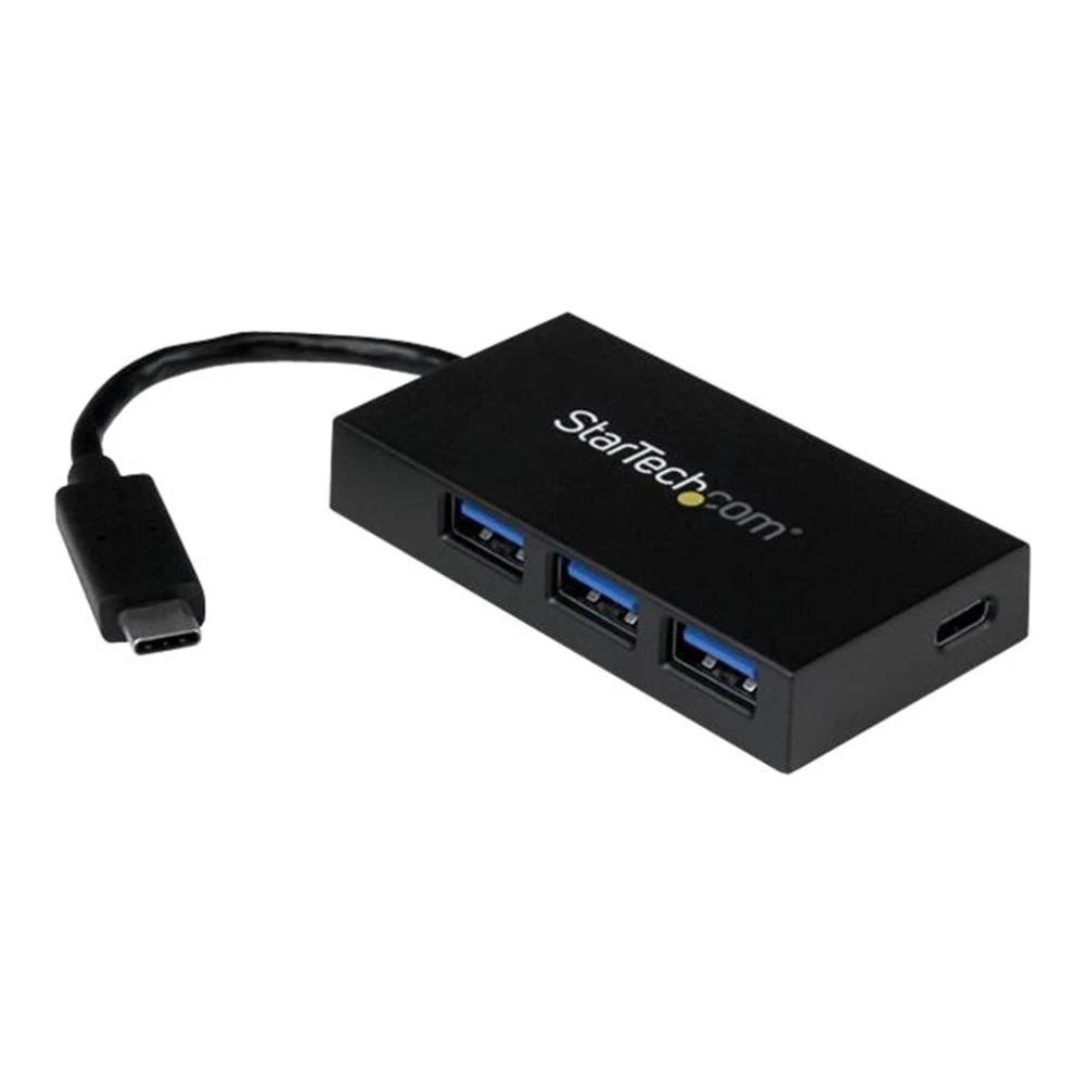 StarTech.com - Concentrador USB-C a 3 puertos USB-A y 1 USB-C HB30C3A1CFB para portátiles ultraligeros, SuperSpeed 5 Gbps, negro