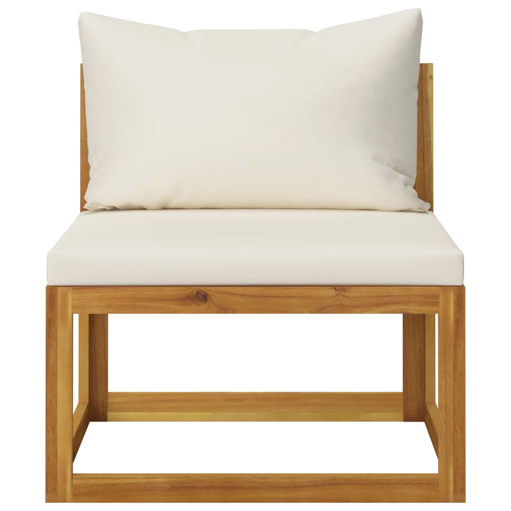 Vidaxl Muebles de Jardín 3 Piezas con Cojines Madera Maciza de Acacia