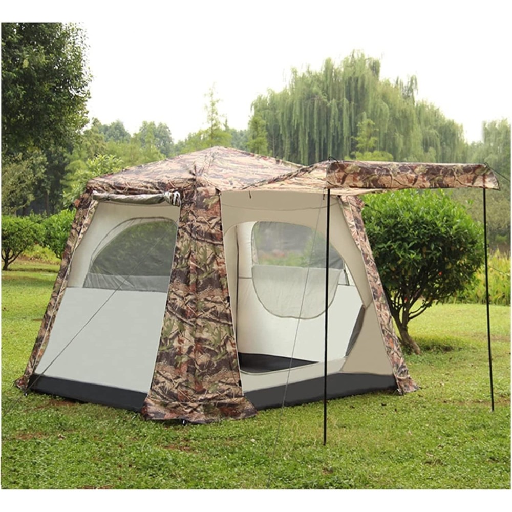 Tienda de Campaña 3 o 4 Personas Pop up Automática Resistente al Agua y Viento con Mosquiteras y Bolsa de Transporte coshano