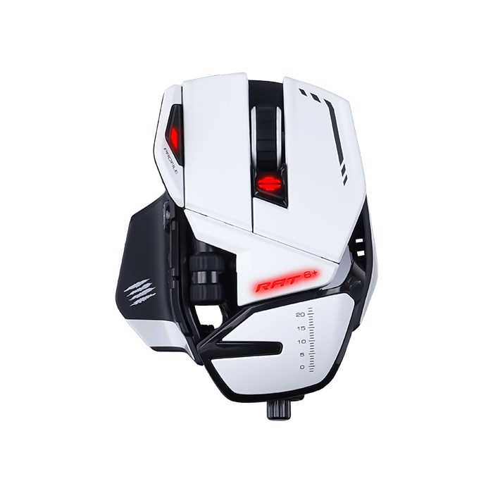 Ratón con cable Mad Catz R.A.T. 6 blanco