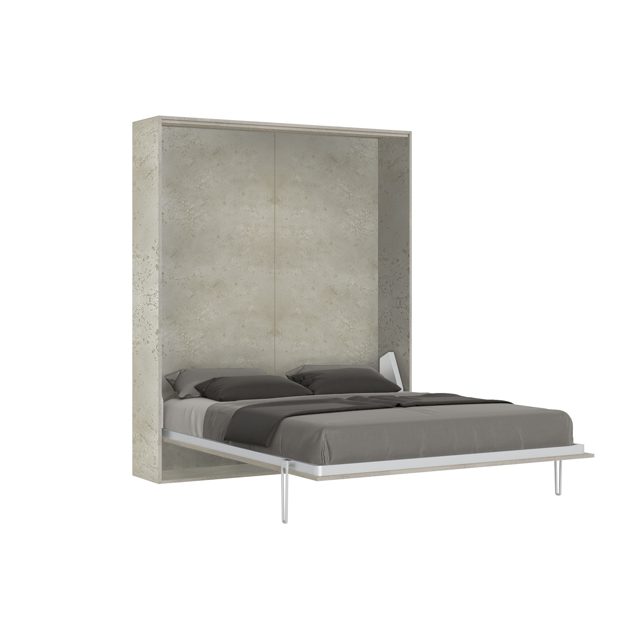 Cama doble plegable francesa Kentaro Cashmere de 140 cm - Itamoby
