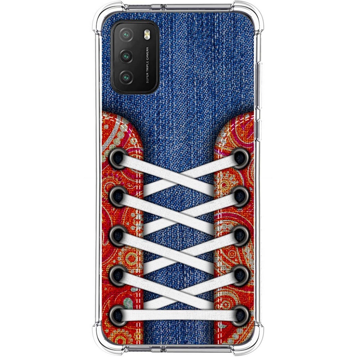 Tumundosmartphone Funda Silicona Antigolpes para Xiaomi POCO M3 / Redmi 9T diseño Zapatillas 11 Dibujos