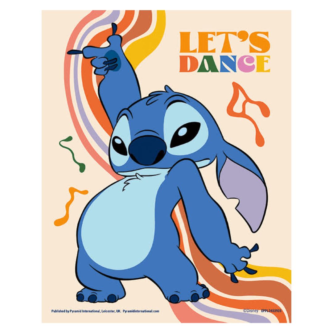 Poster lilo & stitch - póster 3d let´s dance