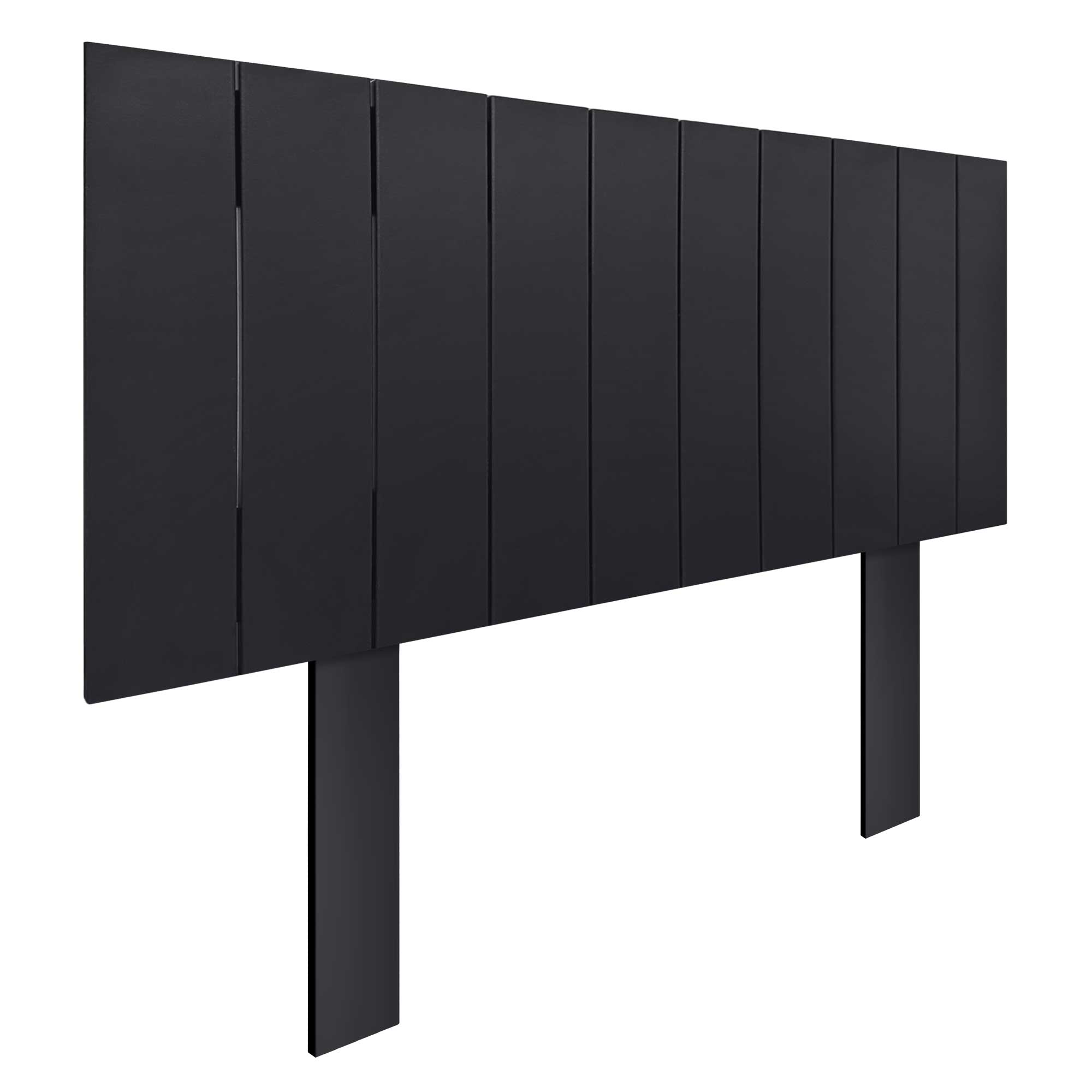 DHOME Cabecero de Madera reciclada DM Estilo Palet Vertical con Patas Cama Palets Herrajes incluidos
