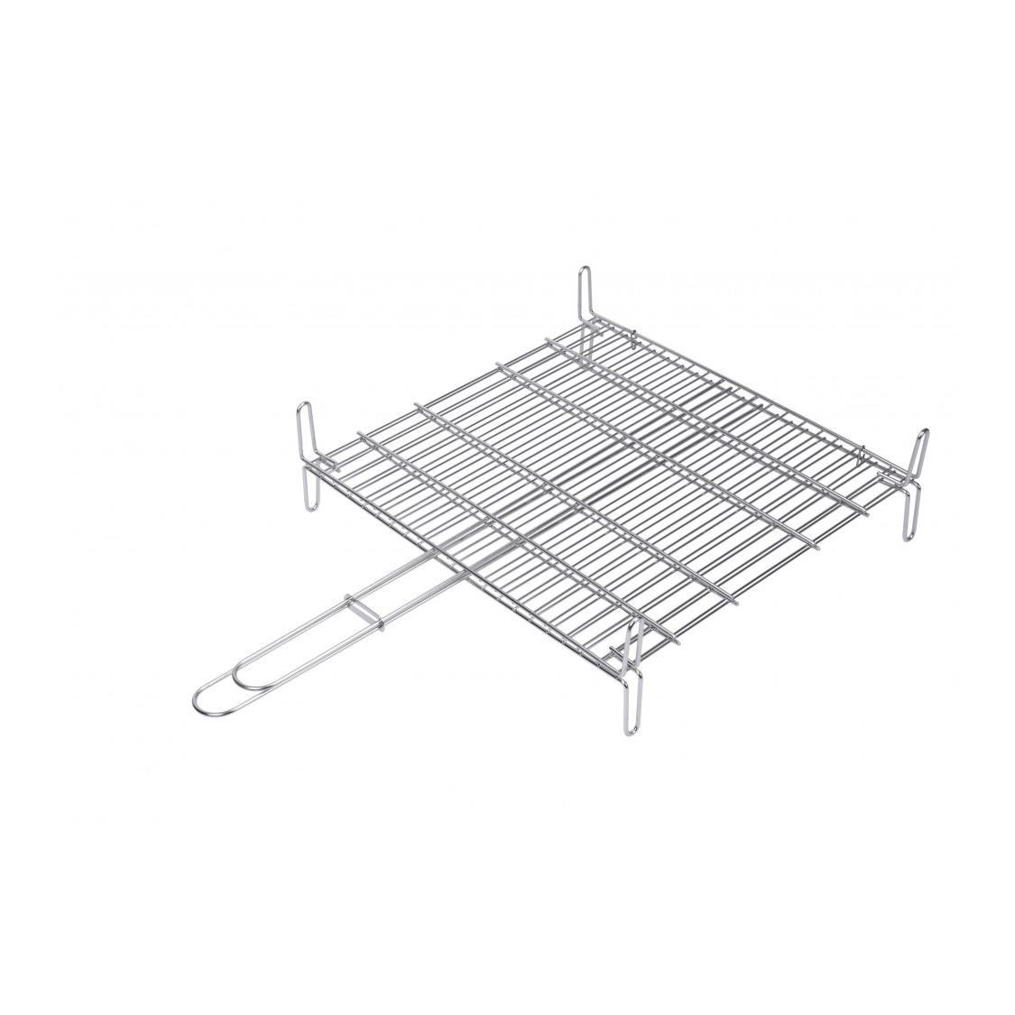 Parrilla acero inox 18/8 Medida: 50x50x15.5cm. 2686 Sauvic