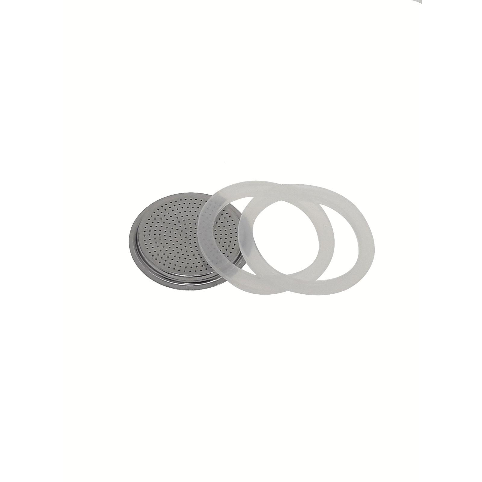 Magefesa - Juntas + Filtro Silicona Compatible con Cafetera Italiana, Modelos GENOVA, PRISMA