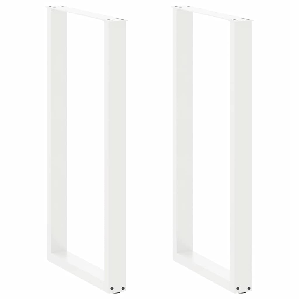 vidaXL Patas para mesa de bar en forma de U (2 unidades) 60 x 110-111 cm, acero