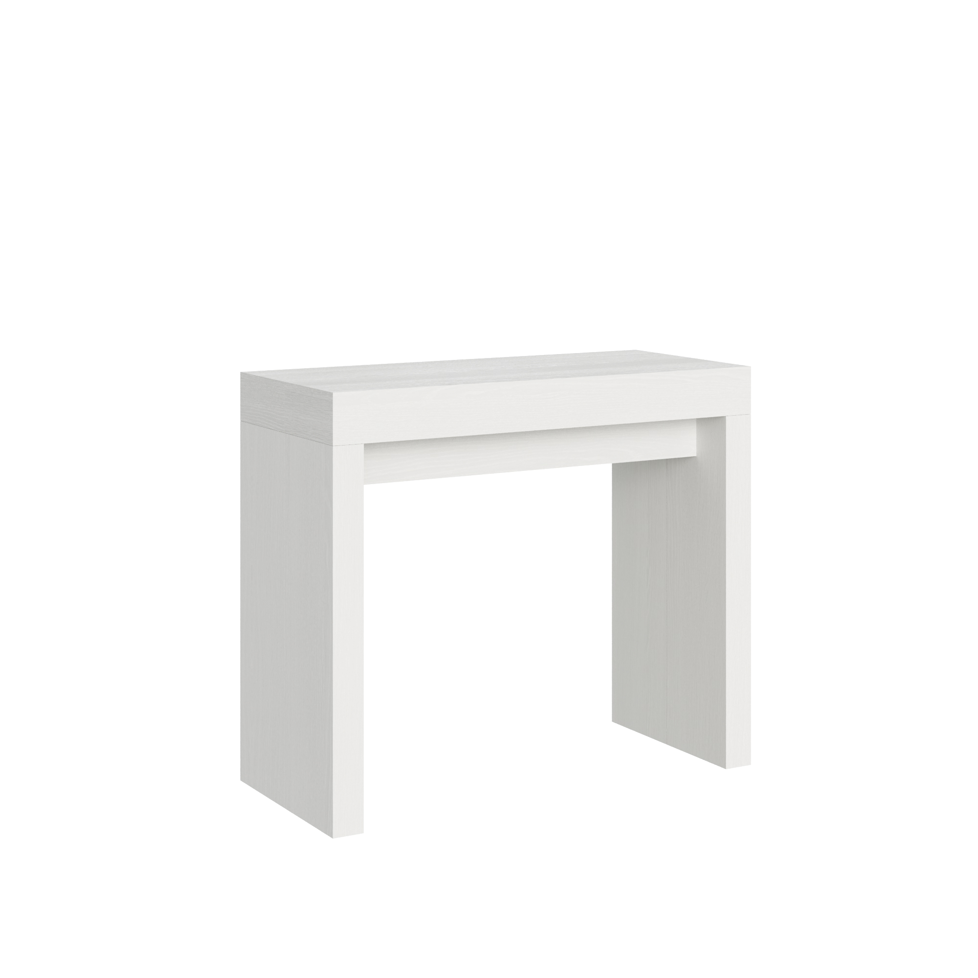 Consola extensible 90x40/196 cm Roxell Small White Ash - Itamoby