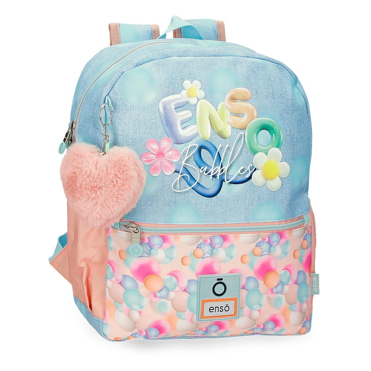 Mochila de paseo Enso Bubbles azul claro 32cm
