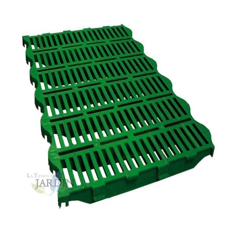 SUINGA Placa de Plástico para Suelo 60 x 40 cm | Protección de Superficies | Placa Modular para Jardín, Terraza y Zonas de Trabajo
