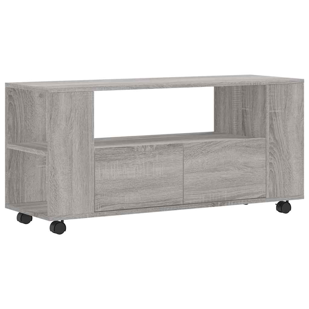 vidaXL Mueble de TV madera de ingeniería gris Sonoma 102x34,5x43 cm