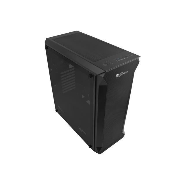 Natec GENESIS Irid 505 Torre Midi Negra para PC con Soporte para Discos Duros de 2.5 y 3.5