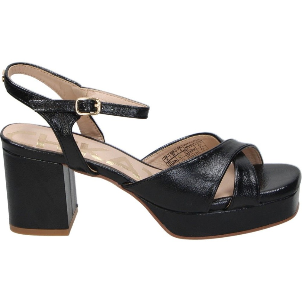 CHK10 | Sandalias de Tacón CHK10 Flora 29 para Mujer – Sandalias de Fiesta en Color Negro – Sandalia Evento con Hebilla – Tacón Alto y Cómodo – Con Plataforma – Evento – Boda – Ceremonia – Estilo Elegante