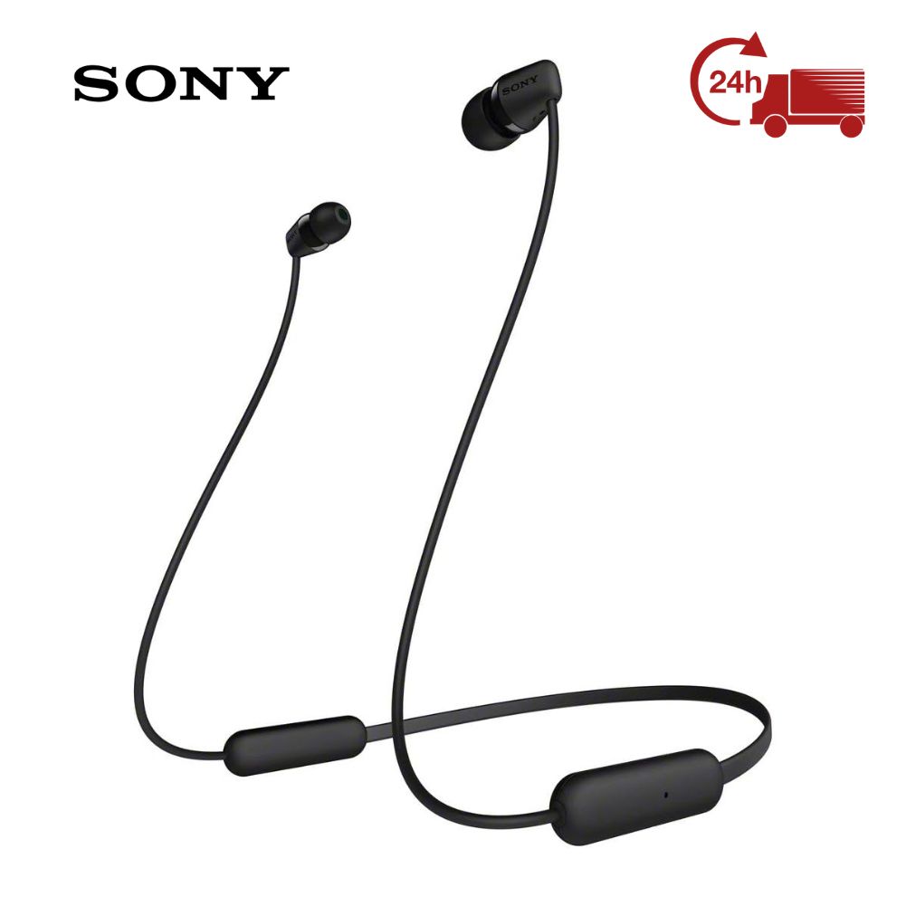 Sony WI-C200 - Auriculares in ear inalámbricos más ligeros y con hasta 15 h de autonomía, Negro