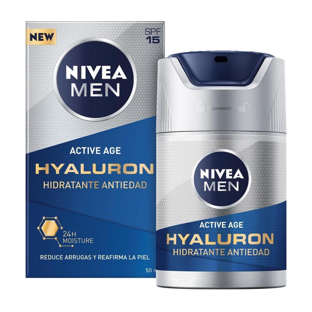Nivea - NIVEA MEN Hyaluron Crema Hidratante Antiedad FP15 50ml