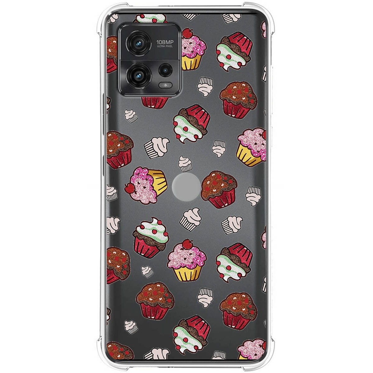Funda Silicona Antigolpes para Motorola Moto G72 4G diseño Muffins Dibujos