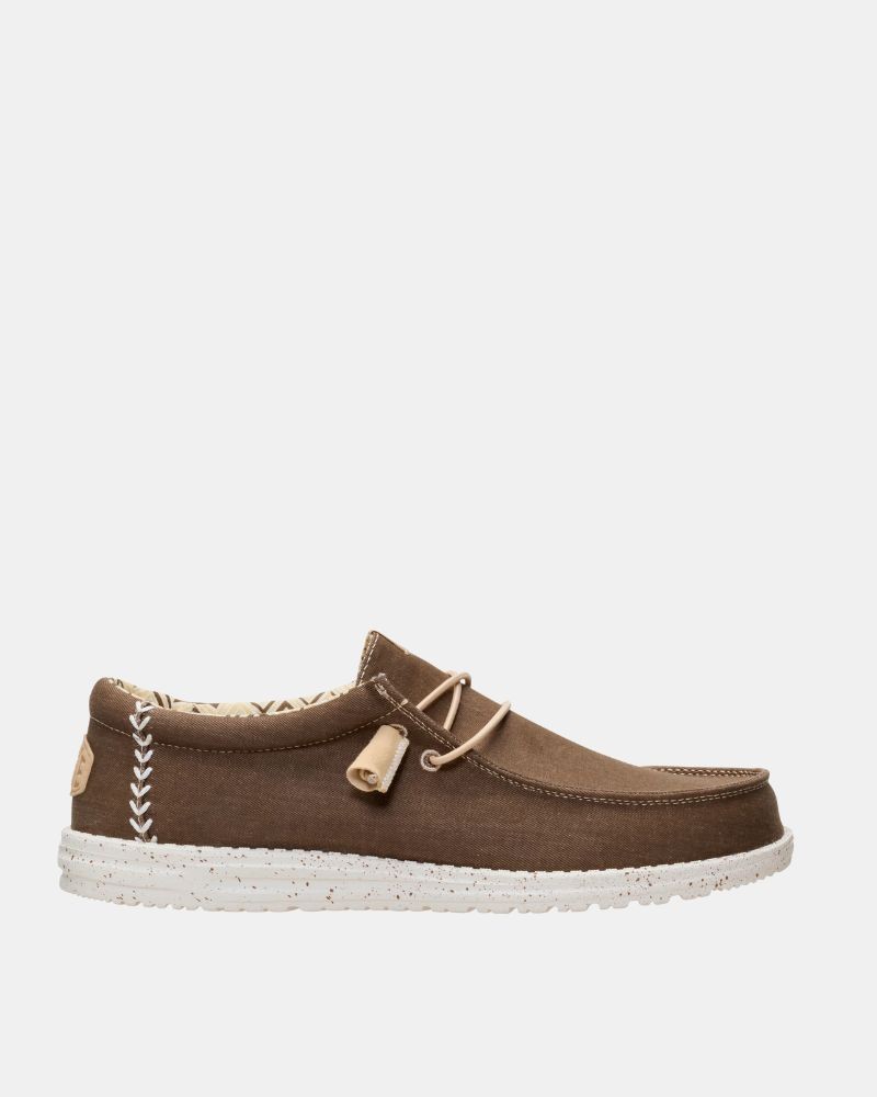 HEY DUDE 40700 WALLY STRETCH CANVAS Zapatillas Bajas Hombre Marrón