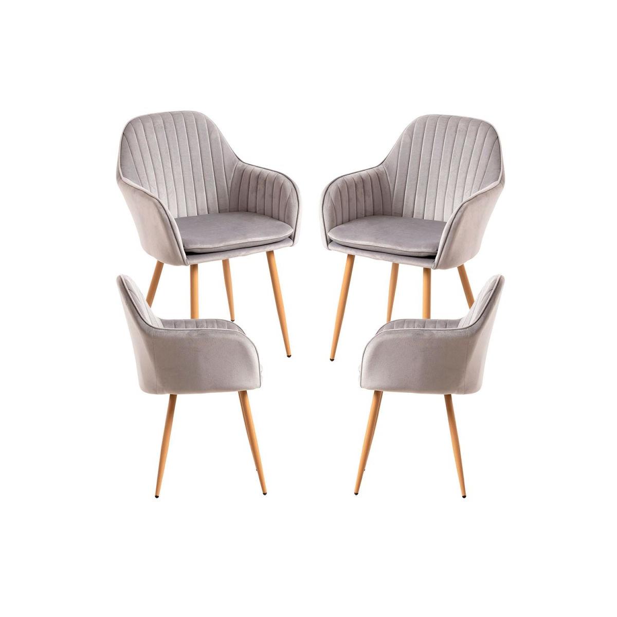 Regalos Miguel - Packs Sillas Comedor - Pack 4 Sillas Chic - Gris