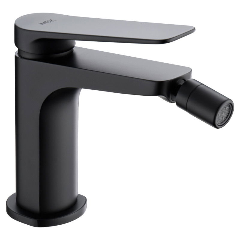 Imex Nápoles BDN047-2NG grifo monomando de latón negro mate para bidé sobre repisa
