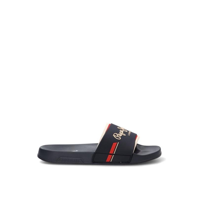 Chanclas Sandalias Playa Pala Pepe Jeans - Hombre - Suela Plana - Modelo Pms700019 - Color Marino