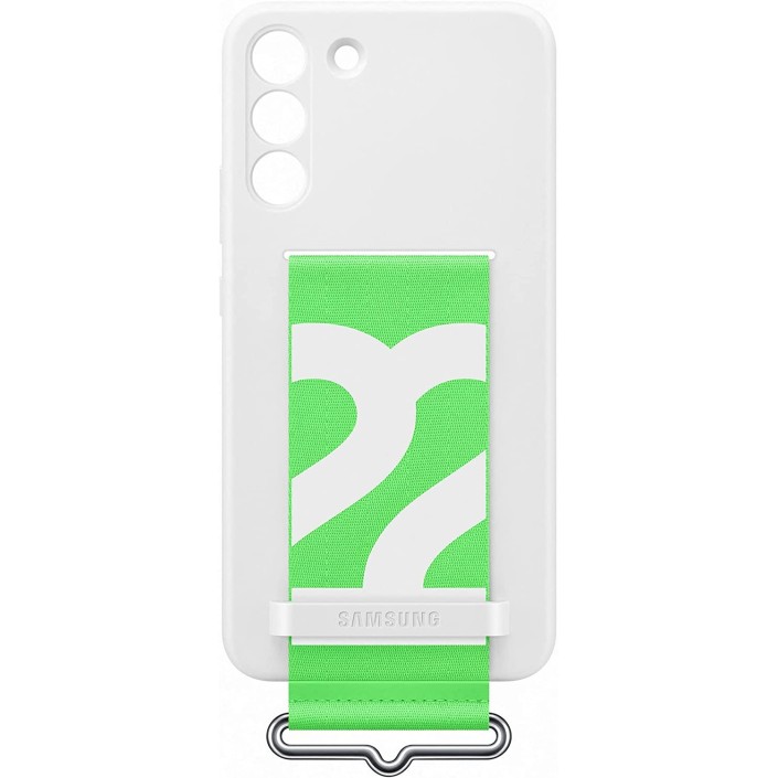 Funda Samsung de Silicona con Correa para Galaxy S22 Plus Blanca Modelo EF-GS906TW