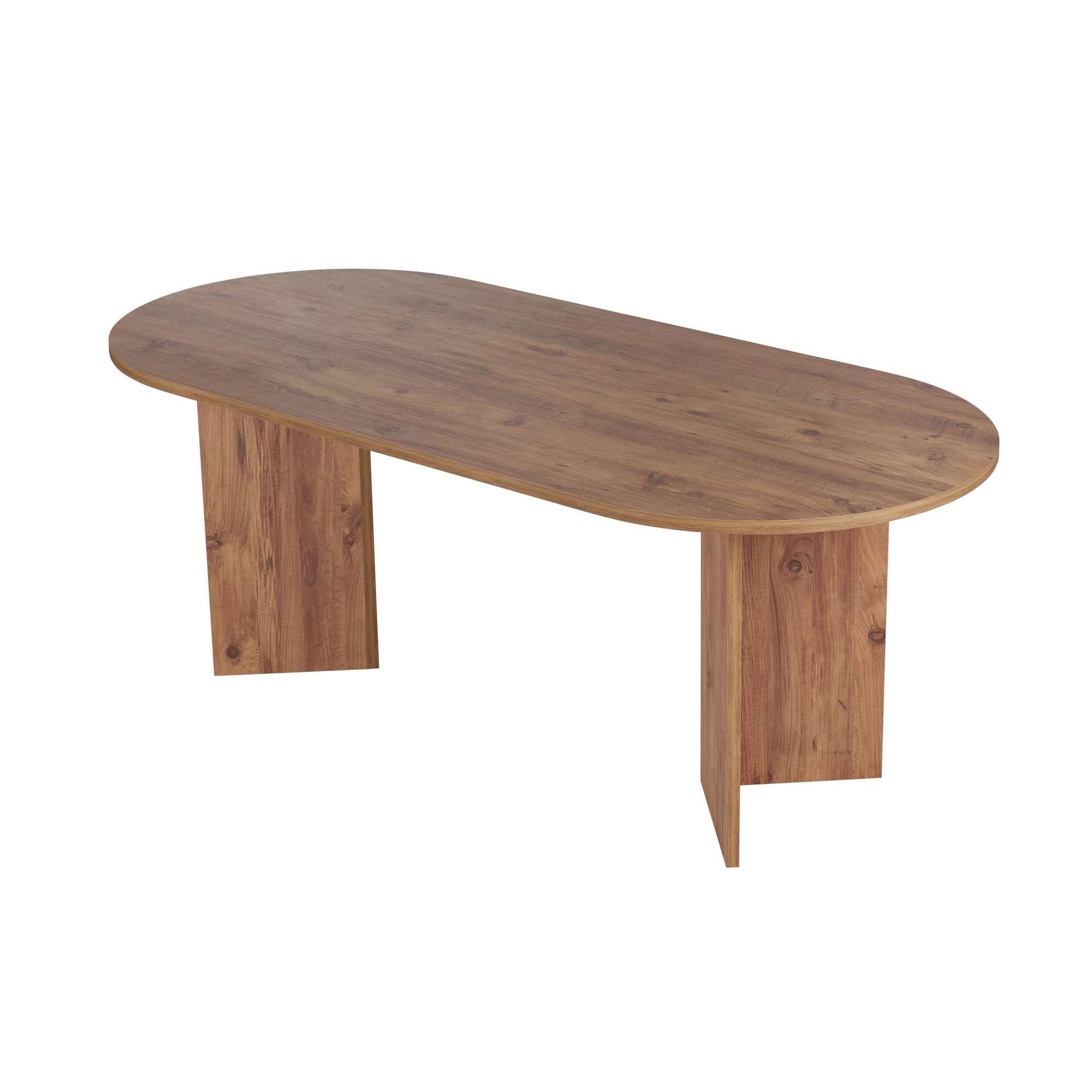 Habitat y Jardin - Mesa de comedor de madera "Sabella" 200 x 90 x 75 cm - Pino Atlántico