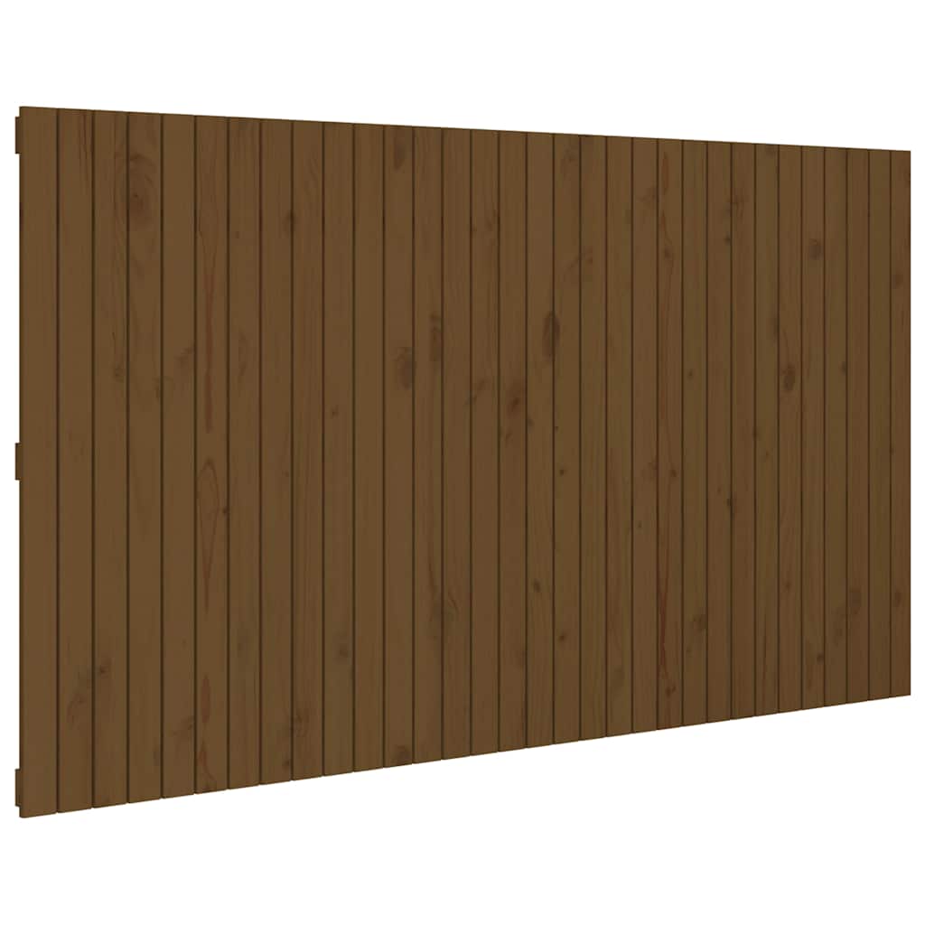 vidaXL Cabecero de cama de pared madera maciza de pino 204x3x110 cm