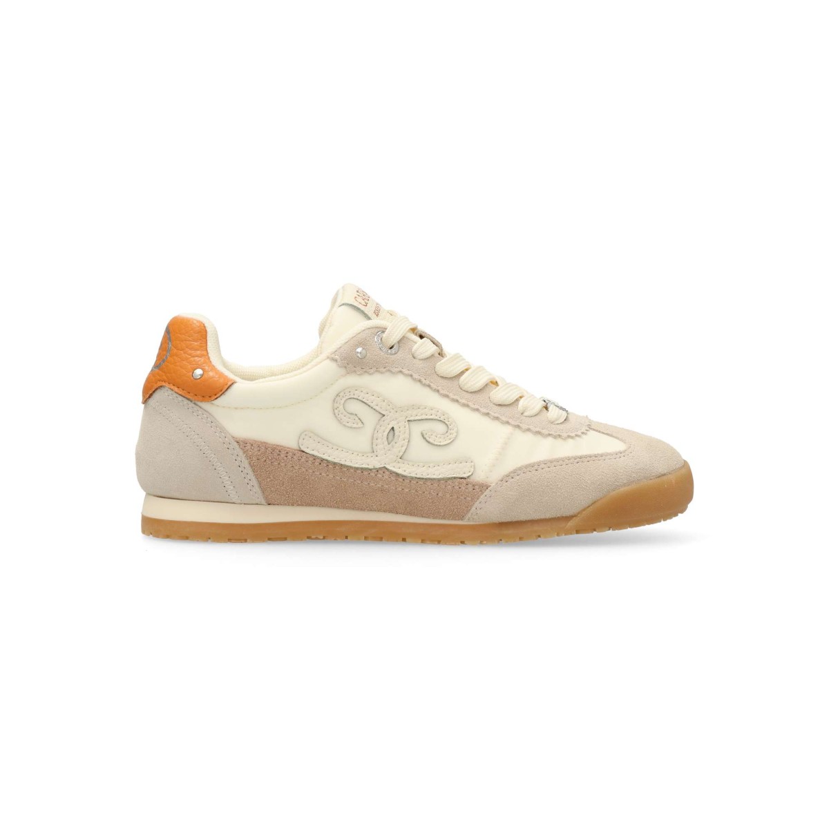 Carmela - Zapatillas deportivas Bamba para mujer de piel y textil con suela antideslizante, plantilla acolchada extraíble y cierre de cordones ajustables