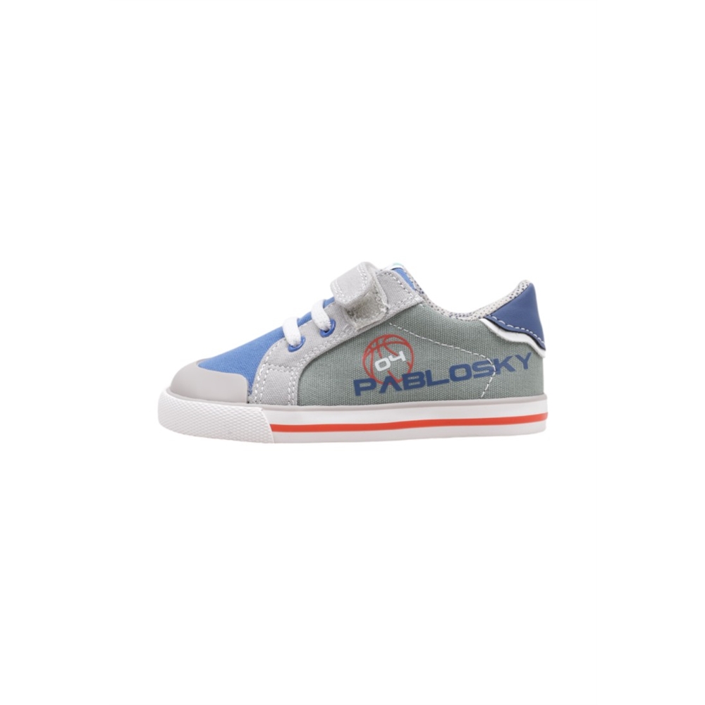 Pablosky 980230 Deportivas Con Velcro Bebé - niño (hasta la talla 30) Gris