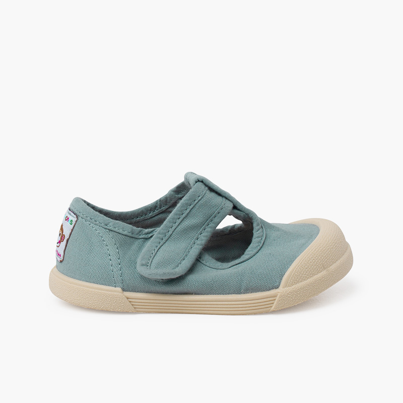 Pisamonas pepitos barefoot lona blanditos