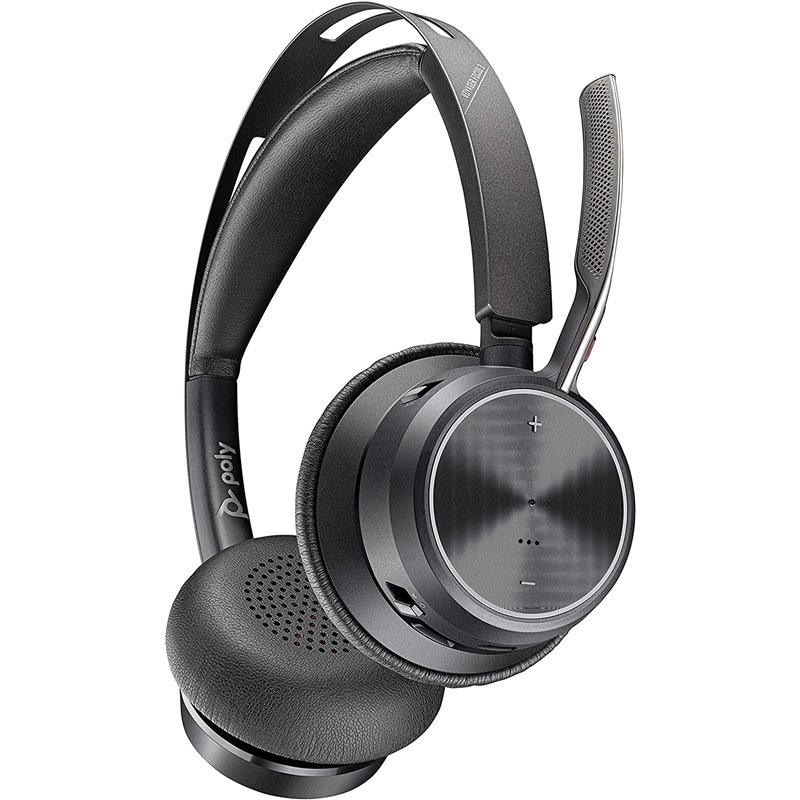 Auriculares estéreo Poly Voyager Focus 2 UC supraaurales (USB-A, Bluetooth, inalámbrico)