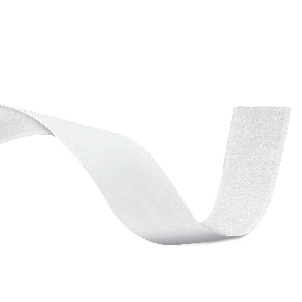 Cinta Velcro Compact Blanca Hembra 20 mm x 25 m