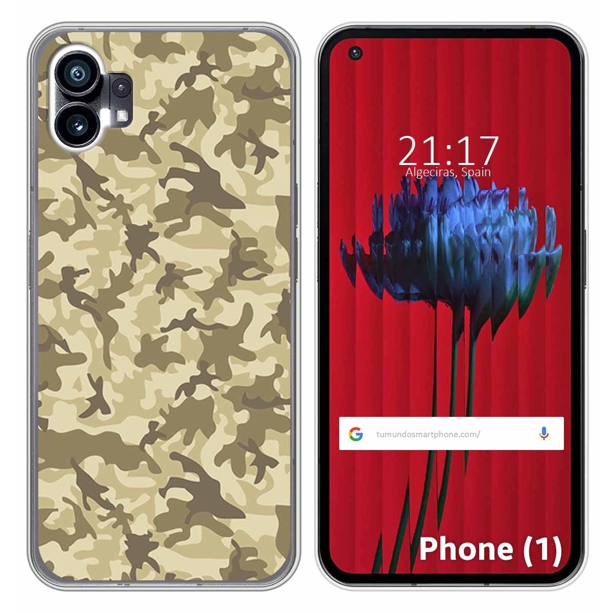 Funda Silicona para Nothing Phone 1 diseño Sand Camuflaje Dibujos