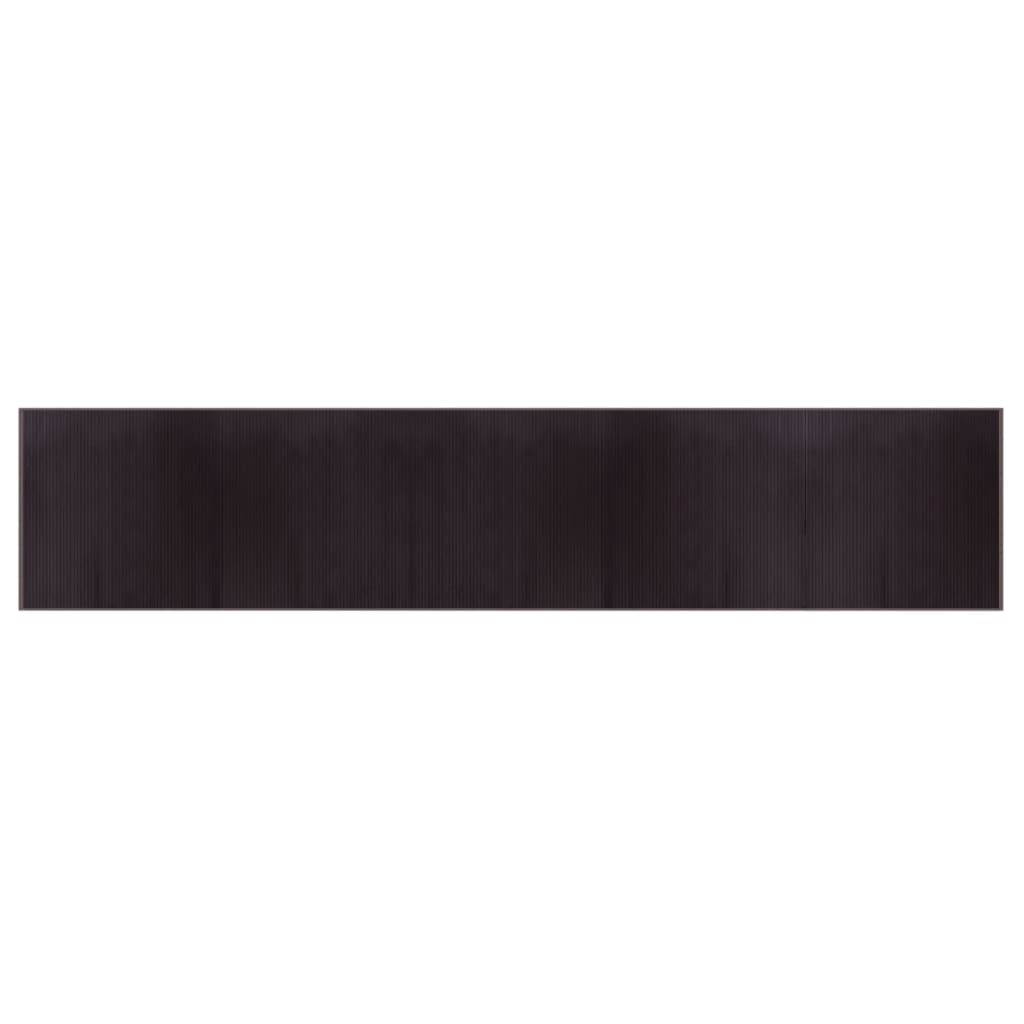 Vidaxl Alfombra Rectangular Bambú 100x1000 Cm Color Negro, Natural, Marrón y Más - Duradera y Resistente - Reverso Antideslizante - Fácil de Limpiar - Tonos Neutros