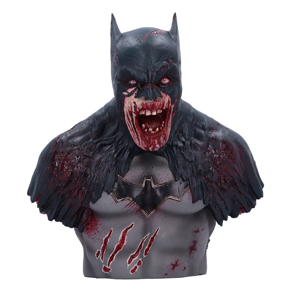 Nemesis Now Batman DCeased Busto de 29 cm, Resina, Producto Oficial de DC, Busto Zombi Destruido de Batman, Fundido en la Mejor Resina, Pintado a Mano por Expertos