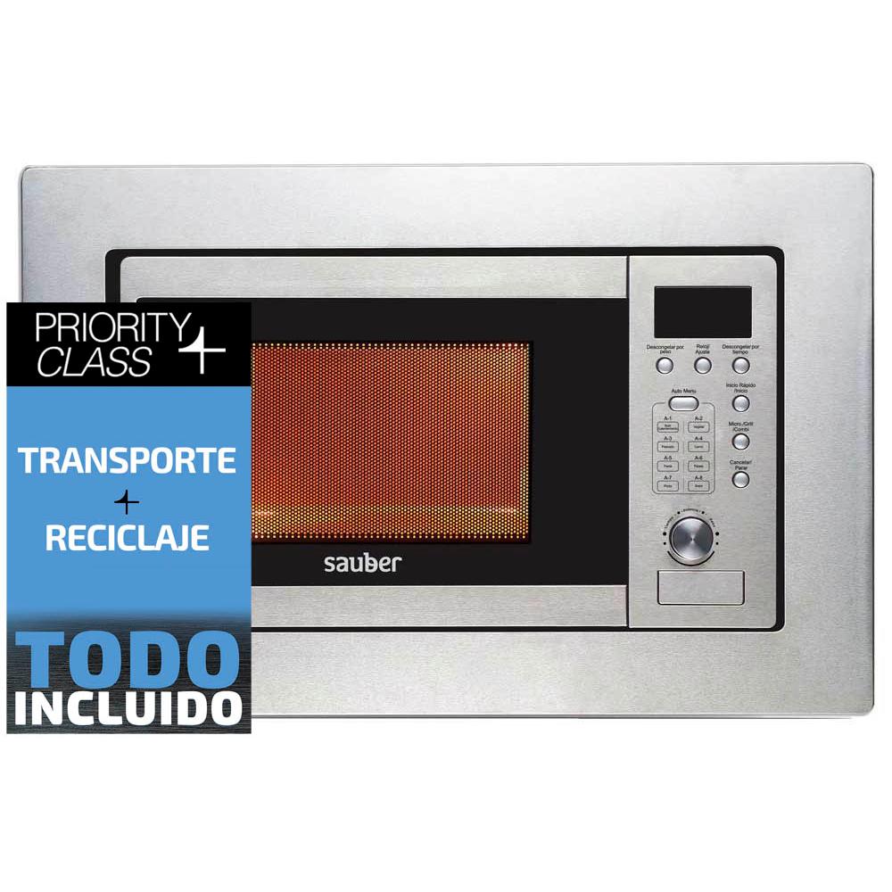Microondas integrable Sauber HMS02I con grill inox de 20 litros
